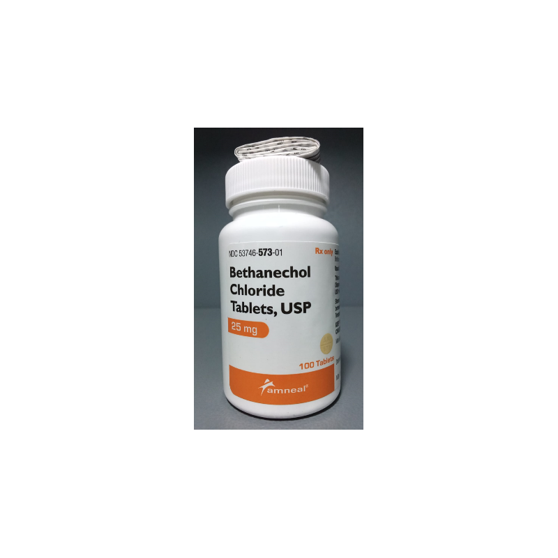 CLORURO DE BETANECOL 25 MG CON 100 TABLETAS USP